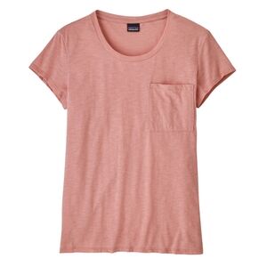 Patagonia Womens Mainstay T Shirt Size Small Sunfade Pink Organic Cotton